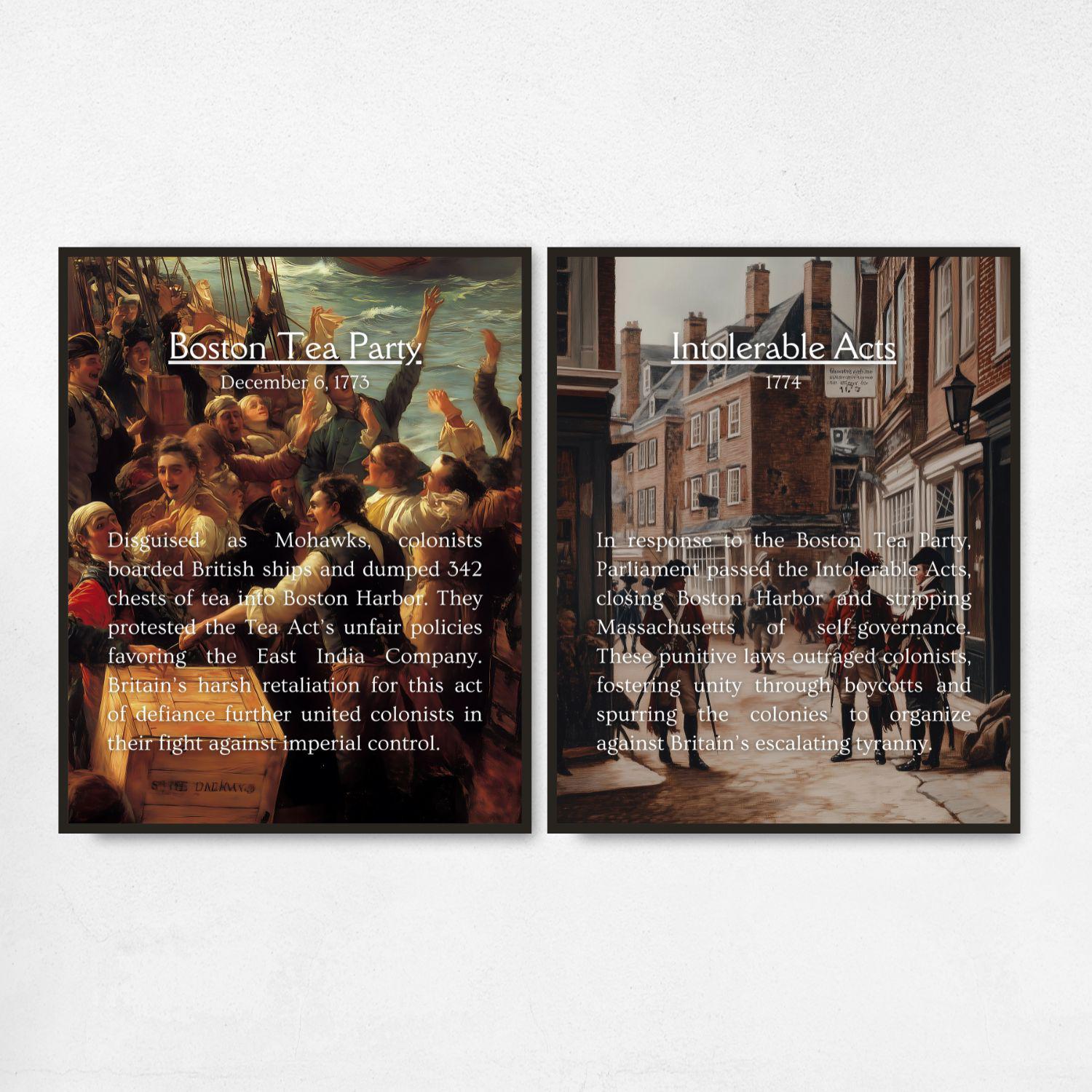 American Revolution Timeline Posters, History Classroom Posters ...