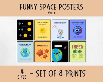 Lustiges Poster für Physik Klassenzimmer Dekor, Kinderzimmer Klassenzimmer Dekoration, Weltraum Party Dekor, Geschenk für Wissenschaftslehrer