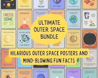 Ultimatives Bündel Astrophysik Poster für Klassenzimmer Dekor, Physik Klassenzimmer Dekoration, Weltraum Party Dekor, Geschenke für Wissenschaftslehrer