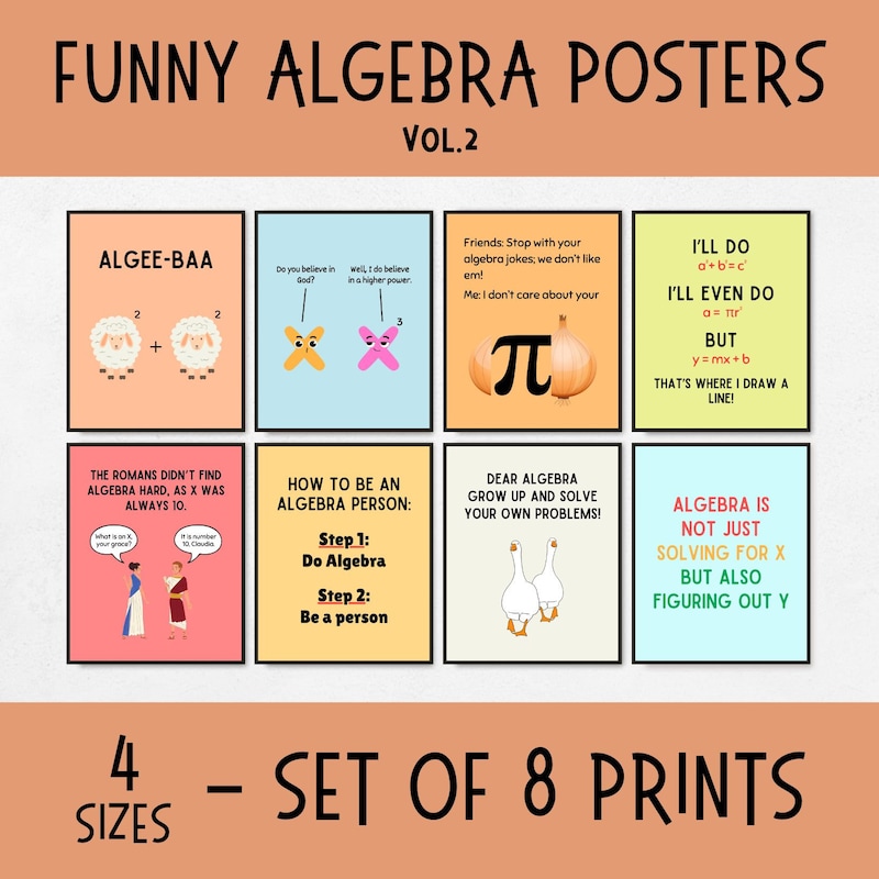 Funny Algebra Poster - Etsy