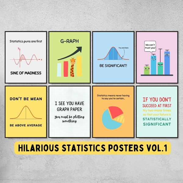 Statistics Poster - Etsy