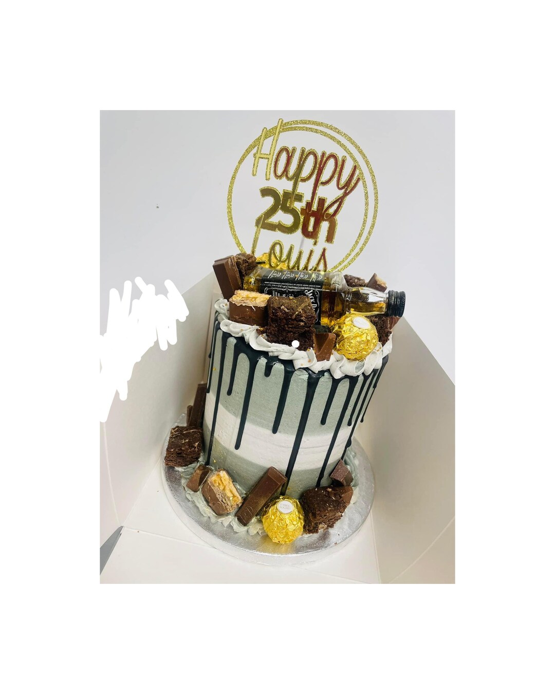 Happy Birthday Age Layered Cake Topper - Etsy