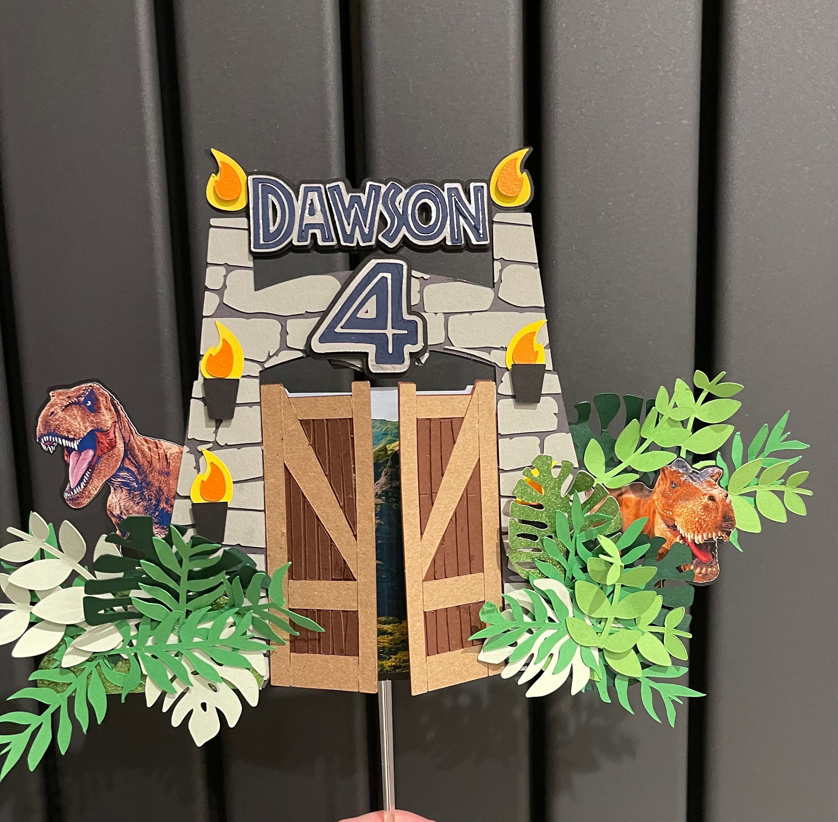 Jurassic Park 3D Cake Topper - Etsy