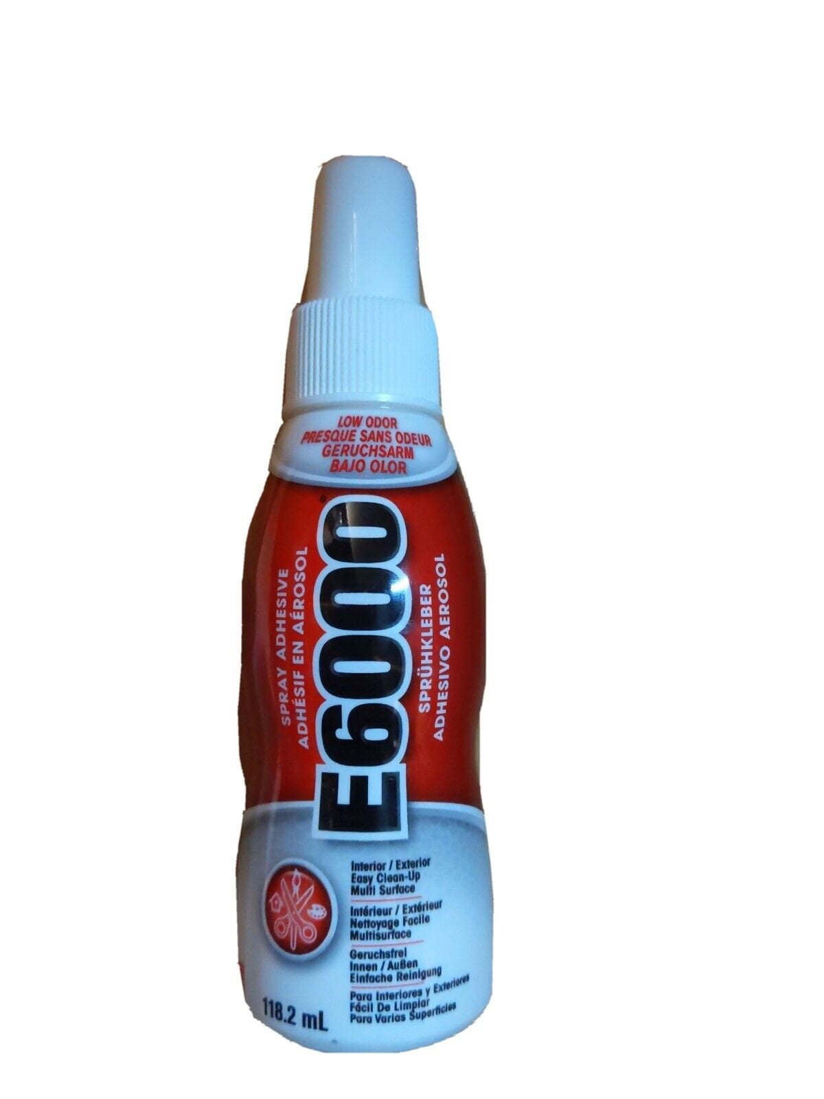 Colle en spray E6000 - Transparente, solide, flexible, résistante à l'eau -  118 ml