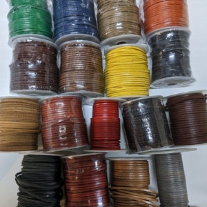 Real Square Leather Cord - 2mm x 2mm String Lace Thong - jewellery, gigs party