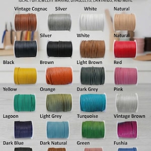 2mm Genuine Leather Cord – Round Jewelry Lace