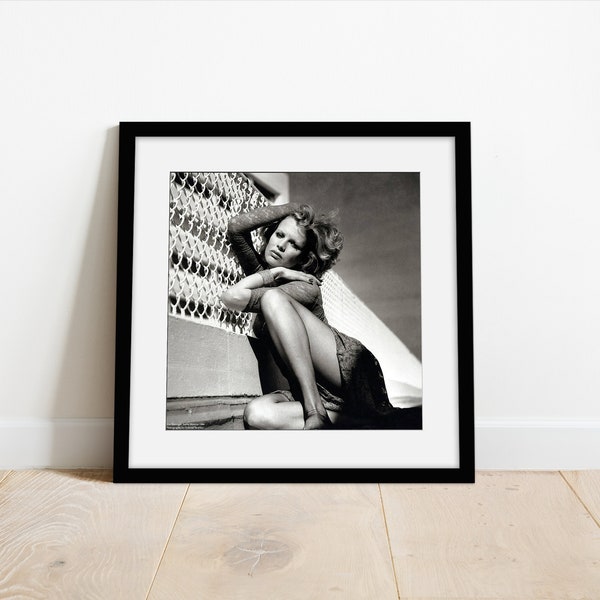 Kim Basinger by Helmut Newton mount print | Matted Gallery Frame
