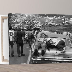 Woodstock Fine Art canva | Woodstock 1969 | 3 Days of Peace & Music | Framed or Rolled canva