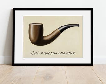これはパイプではない/ルネ マグリット/額装品/Magritte THE MAGRITTE Museum vol.2 『イメージの裏切り』ルネ