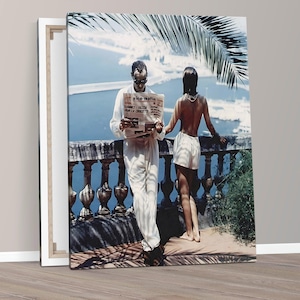Morning at the Côte d'Azur, 1984 | Helmut Newton | Framed or Rolled Fine Art canva