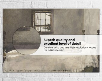 Andrew Wyeth、ALVARO'S BEDROOM Andrew Wyeth “Master Bedroom” Framed Print sold at auction