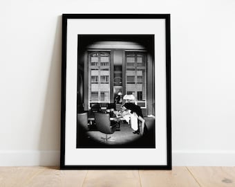 Helmut Newton "Office Love", 1976 Framed Photo | Contemporary Fine Art Print with Matboard