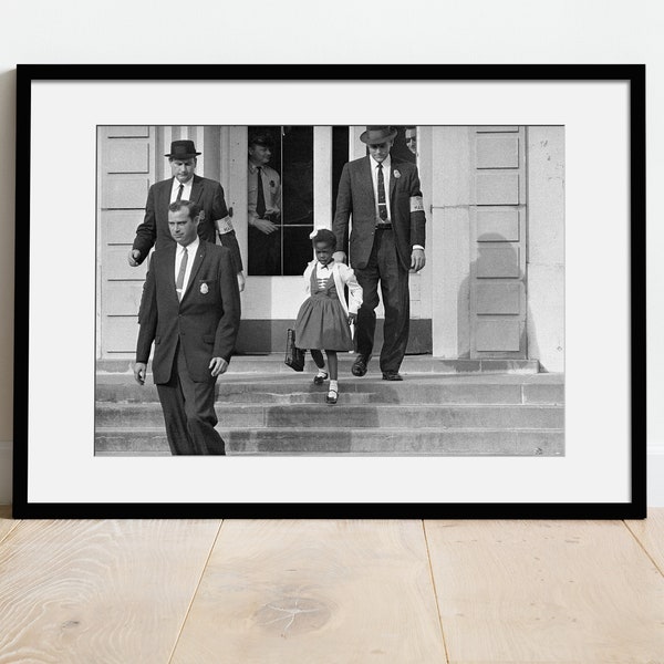 Ruby Bridges Goes to School | Symbol of desegregation | Ruby Bridges print