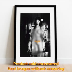 Fotografia artistica di Helmut Newton arte / Helmut Newton Carrie Leigh Fotografia artistica / Cornice per galleria