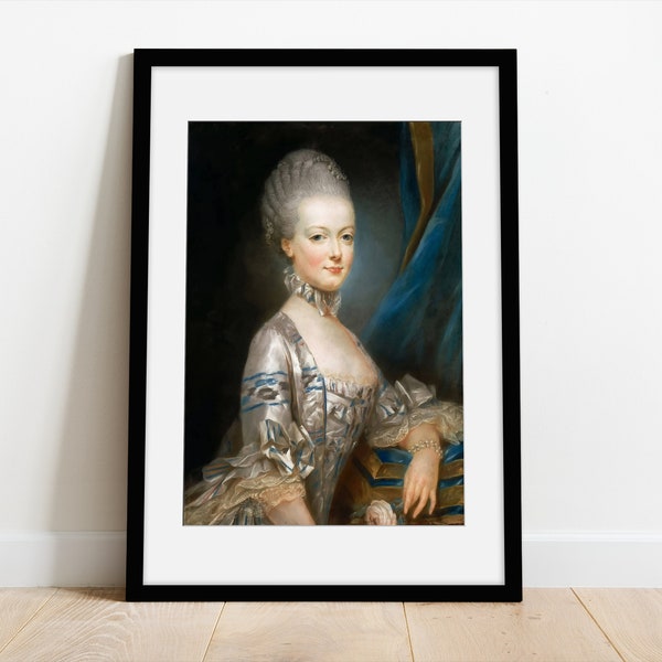 Marie-Antoinette | Cadre passe-partout | Impression encadrée avec passe-partout