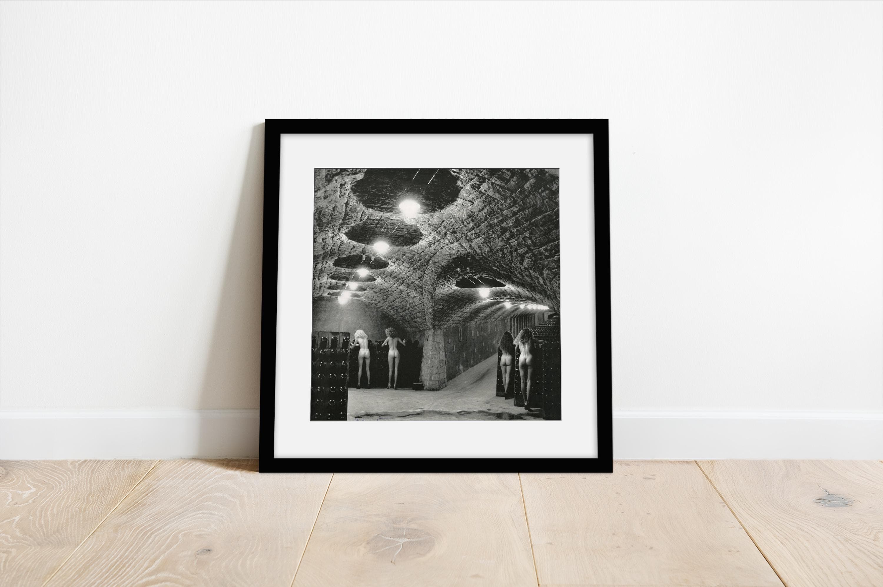 The Cellars of Ca' del Bosco, Erbusco, Italy, 1989 | Helmut Newton | Framed Fine Art photo with Matboard