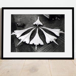 Königin der Lüfte | BRITISH AIRWAYS | Die Überschall | Concorde Fine Art Foto | Concorde Plakat | Holzrahmen Mit Passepartout