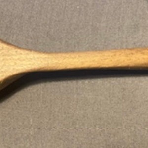 Hand carved walnut sugar spoon