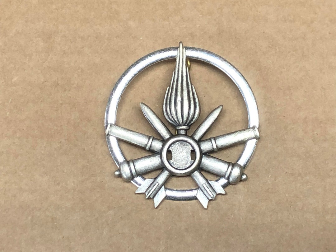 Spilla Con Distintivo Da Tiratore Scelto Dell'esercito Degli Stati Uniti In Argento Sterling Con Croce Di Ferro - Italia - Foto 2