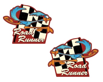 2x Road Runner Sticker Cult Sticker Car Vintage Youngtimer V8 USA Coyote Hotrod Muscle Car MG333