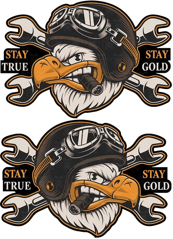 2x Adler Aufkleber Kult Sticker Eagle Motorrad Biker Custom - Etsy.de