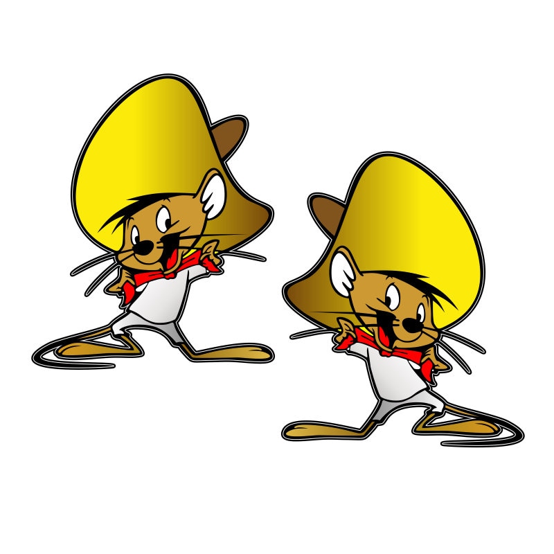 Cravatta Uomo TB Con Road Runner E Speedy Gonzales - Grigia, Taglia Unica