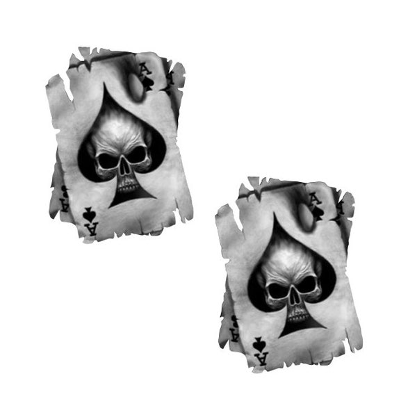 2x Ass Skull Aufkleber Kult Sticker Auto Tuning Biker Motorrad V8 V2 Custom Umbau Chopper Cafe Racer Bobber Oldschool Vintage #691