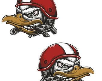 2x Eagle Stickers Cult Stickers Motorfiets Auto Biker Klassieke Auto Youngtimer Tuning V8 USA Oldschool Muscle Car Cafe Racer Bobber Custom #682