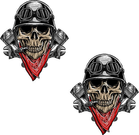 Flammen gold Totenkopf Skull Aufkleber Sticker Motorrad Roller Skatebo –