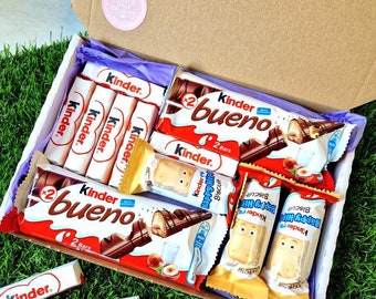 Personalised Kinder Gift Box, Kinder Gift, Kinder Chocolate Hamper, Kinder Chocolate Gift Box, Kinder Gift for them, Kinder Get Well Soon