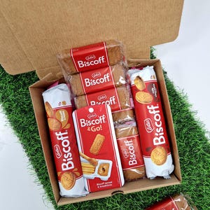 Personalised Lotus Biscoff Hamper, Biscoff box, lotus Biscoff birthday gift, Biscoff hamper, Get Well Soon biscuits, biscoff