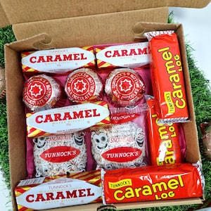 Tunnocks Teacakes Hamper, Scottish Tunnocks Teacakes Treat Box, Tunnocks Caramel Wafer Bars, Tunnocks Teacakes GiftBox Tunnocks personalised