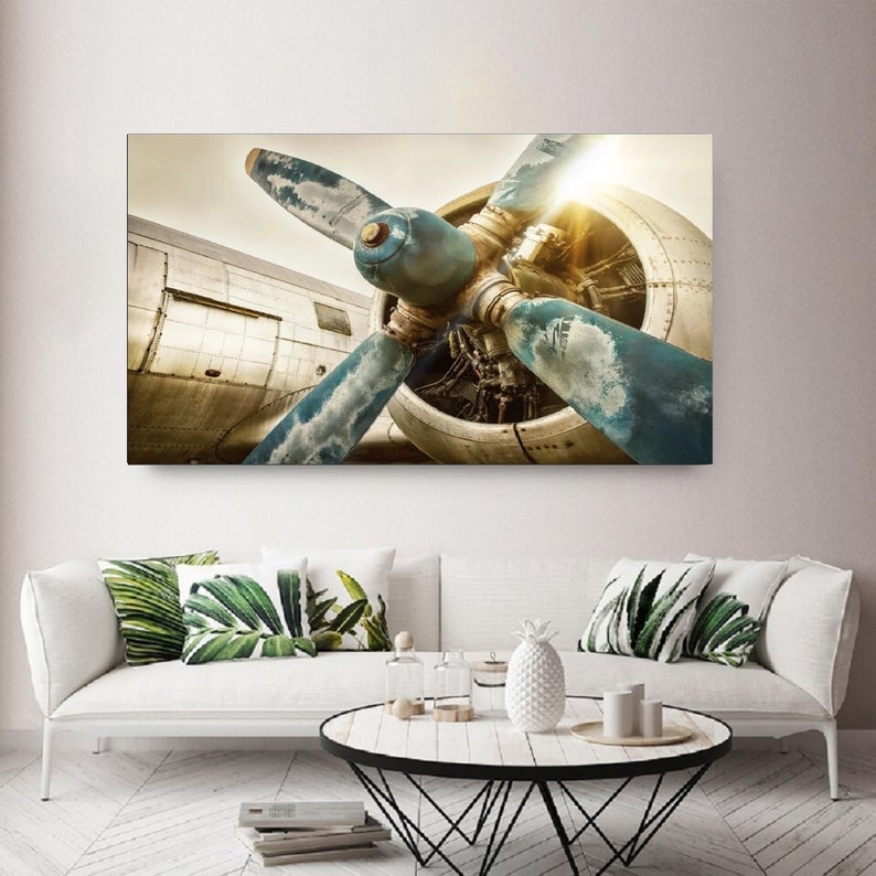 Aviation Art Airplane Wall Art Decor Airplane Office Wall Etsy