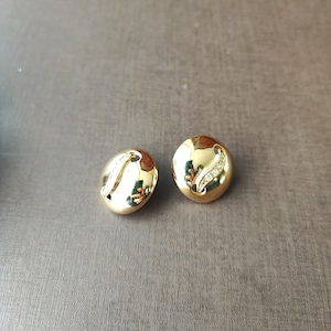 Brincos vintage Avon banhados a ouro em estado novo com caixa original