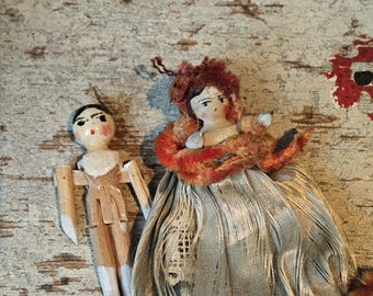 Antique 11 Inch Peg Wooden Doll - Etsy 日本