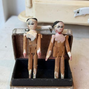 Antique Wood Peg Doll - Etsy