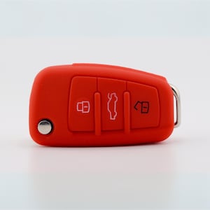 Audi Key Cover (Red) – A1 - A3 - A4 - A6 - Q2 - Q3 - Q7 - TT - S1 - S3