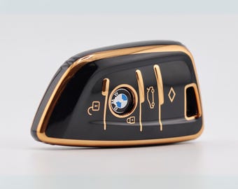 Premium Key Cover for BMW (Black) - 2 Series, 3 Series, 4 Series, 5 Series, 7 Series, X1, X3, X4, X5, X6, i4
