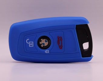 Copertura per chiave BMW (blu scuro) - Serie 1, Serie 2, Serie 3, Serie 4, Serie 5, Serie 7, X1, X2, X3, X4, X5, X6