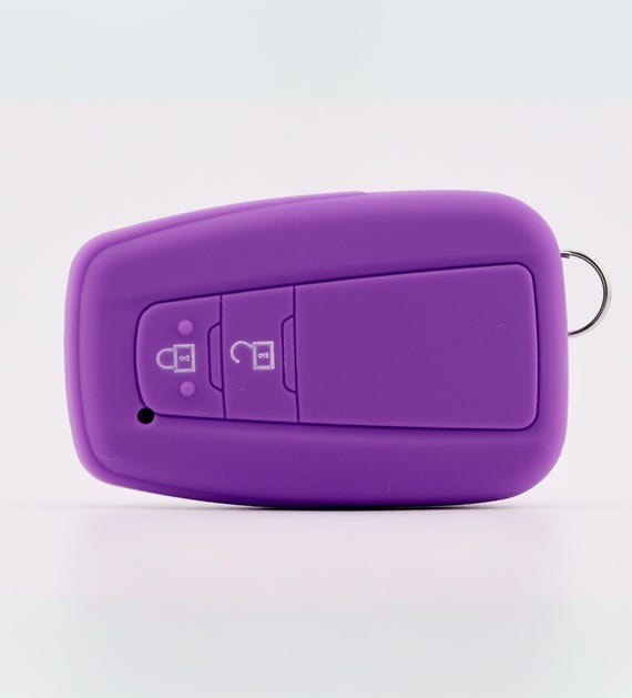 Slim Black Silicone Key Fob Cover For Toyota RAV4, Corolla, C-HR, Prius (3 Button)