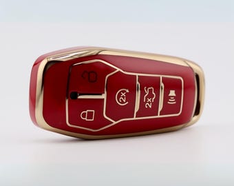 Premium Key Cover for Ford (Red) - Mustang, Mondeo, Fusion, Explorer, Edge, F150, F250, F350