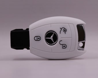 Mercedes Key Cover (White) - GLA - CLA - Sprinter - Vito - A Class - B Class - C Class - E Class - S Class - G Class - M Class - V Class