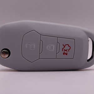 Key Cover for Ford (Grey) - Mondeo, Mustang, Ranger, Custom, Everest, Edge, F-150, F-250, S-Max, Galaxy