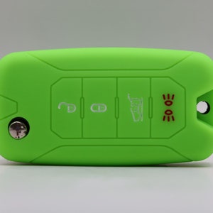 Funda para llave de Jeep (verde brillante) - Renegade - Wrangler
