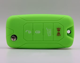 Key Cover for Jeep (Bright Green) - Renegade, Wrangler