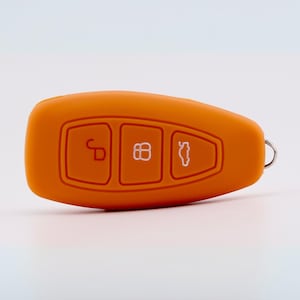Ford Schlüsselhülle (Orange) - Fiesta - Focus - Kuga - S-Max - C-Max - B-Max - Galaxy - Courier