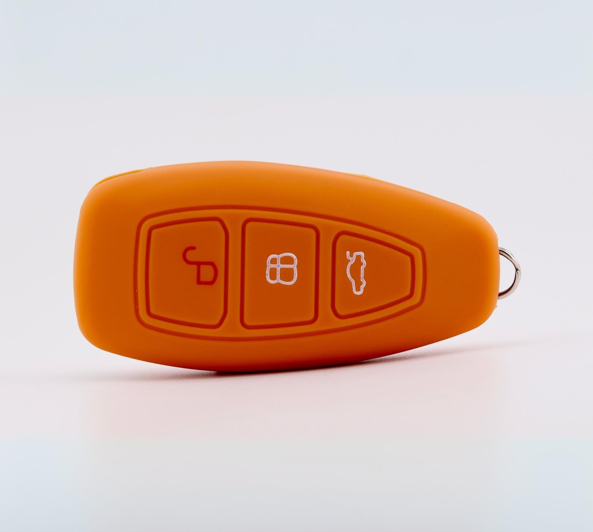 Ford Key Cover (Orange) - Fiesta - Focus - Kuga - S-Max - C-Max - B-Max - Galaxy - Courier