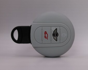 Key Cover For Mini (Grey) - Cooper - Clubman - Countryman - Clubvan - Hatch - Electric Hatch - Electric Cooper