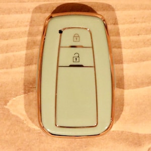 Premium Key Cover for Toyota (Green) - Corolla, Prius, Camry, C-HR, RAV4