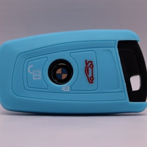 Light Blue Silicone Key Cover for BMW